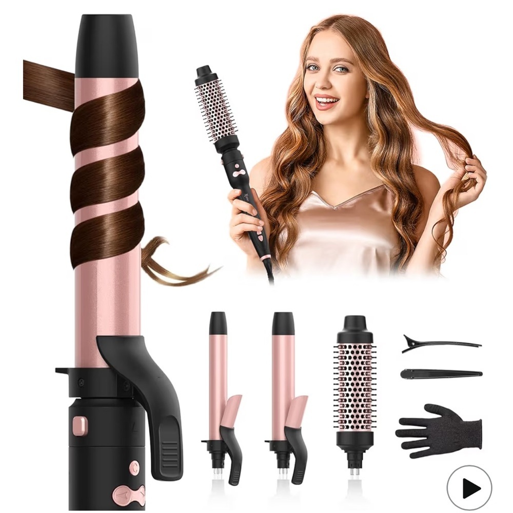 Elegant Pink Hair Styling Set